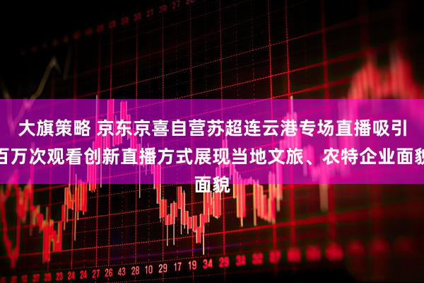 大旗策略 京东京喜自营苏超连云港专场直播吸引百万次观看创新直播方式展现当地文旅、农特企业面貌